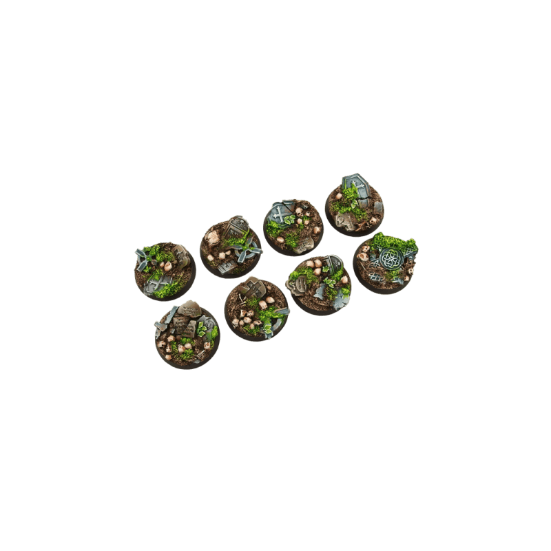 Graveyard Bases, Round 32mm (4) Graveyard Bases, Round 32mm (4)