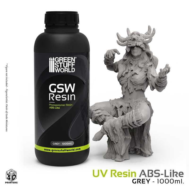Résine Imprimante 3D - ABS-like Gris 1000ml Résine Imprimante 3D - ABS-like Gris 1000ml