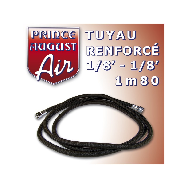 Tuyau renforcé1/8′-1/8′ 1m80 Tuyau renforcé1/8′-1/8′ 1m80