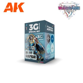 WARGAME SET. BLUE ARMOR.