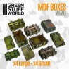 Boîtes en bois rectangulaires