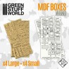 Boîtes en bois rectangulaires