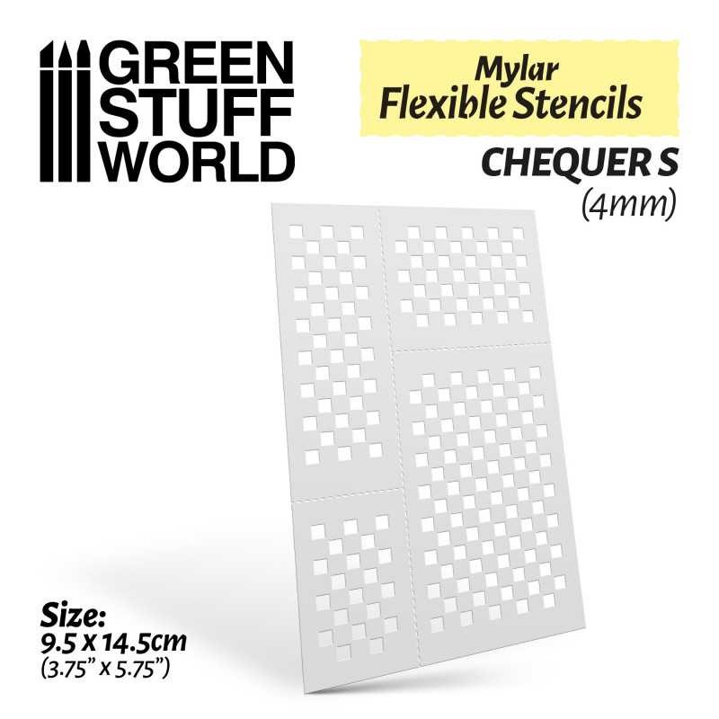 Pochoirs flexibles - CARRÉS S (4mm)