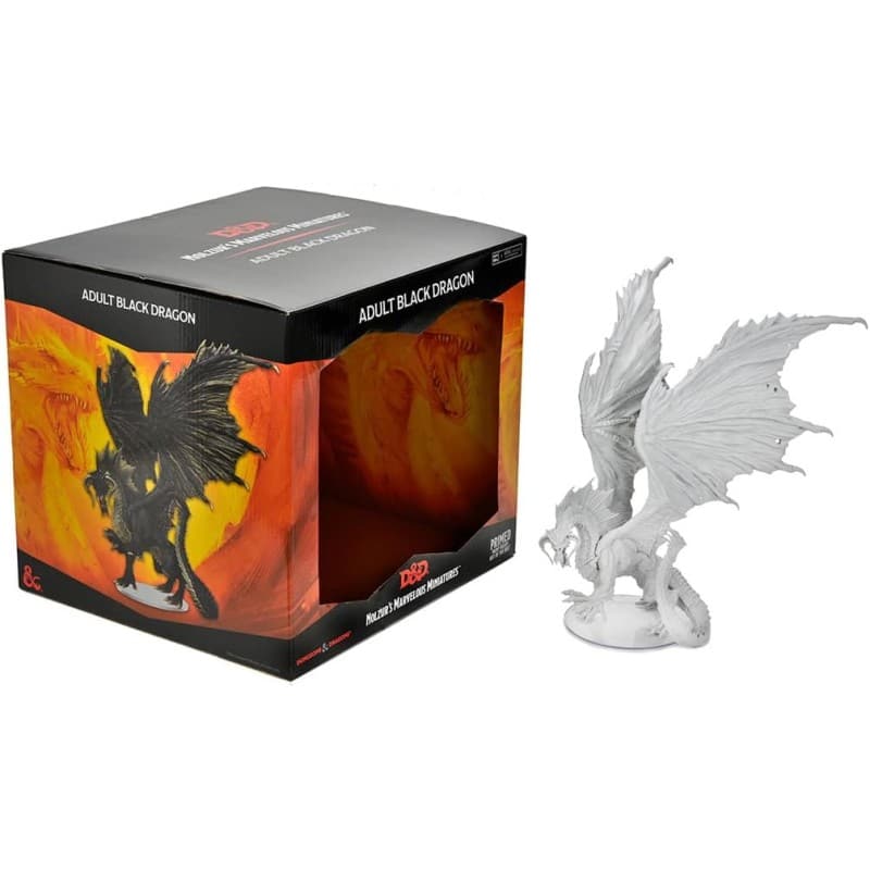 Adult Black Dragon: D&D Nolzur's Marvelous Unpainted Miniatures Adult Black Dragon: D&D Nolzur's Marvelous Unpainted Miniatures
