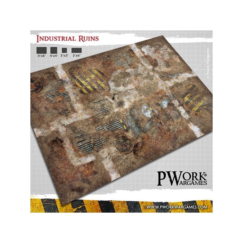 Tapis de jeu néoprène Industrial Ruins 44x60" Tapis de jeu néoprène Industrial Ruins 44x60"