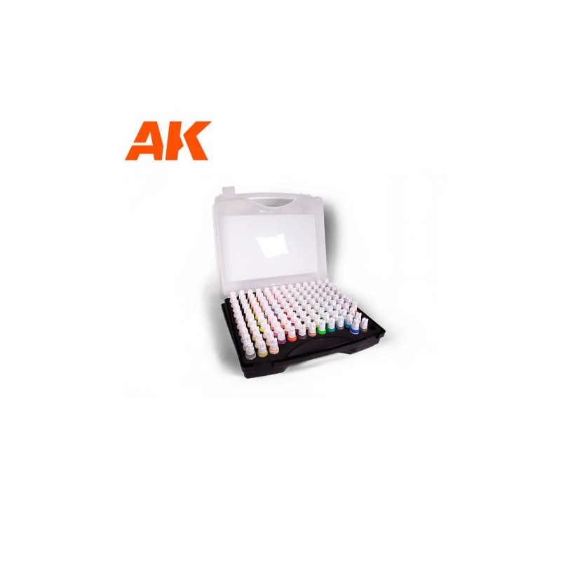 3G PLASTIC BRIEFCASE 120 WARGAME COLORS