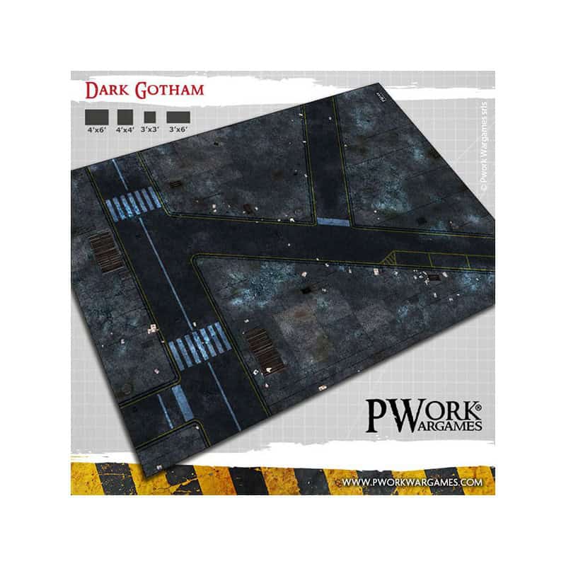 Tapis de jeu néoprène Dark Gotham 4x6 Tapis de jeu néoprène Dark Gotham 4x6