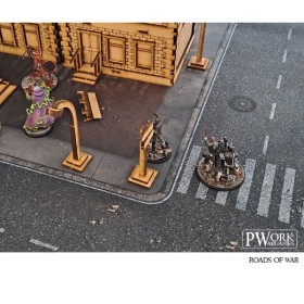 TAPIS DE JEU NEOPRENE ROADS OF WAR 90X90CM