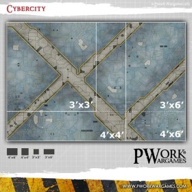 TAPIS DE JEU NEOPRENE CYBERCITY 90X90 CM