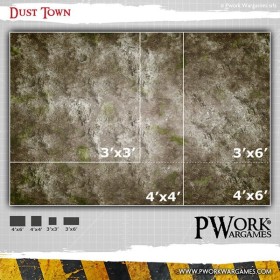 TAPIS DE JEU NEOPRENE DUST TOWN 90X90CM
