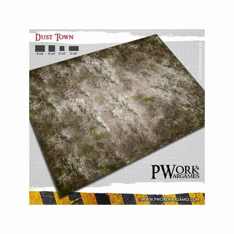 Tapis de jeu néoprène Dust Town 90x90cm Tapis de jeu néoprène Dust Town 90x90cm