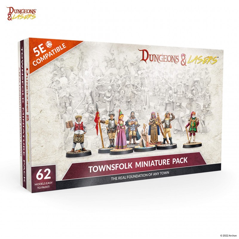 Dungeon & Lasers - Townsfolk Miniature Pack Dungeon & Lasers - Townsfolk Miniature Pack