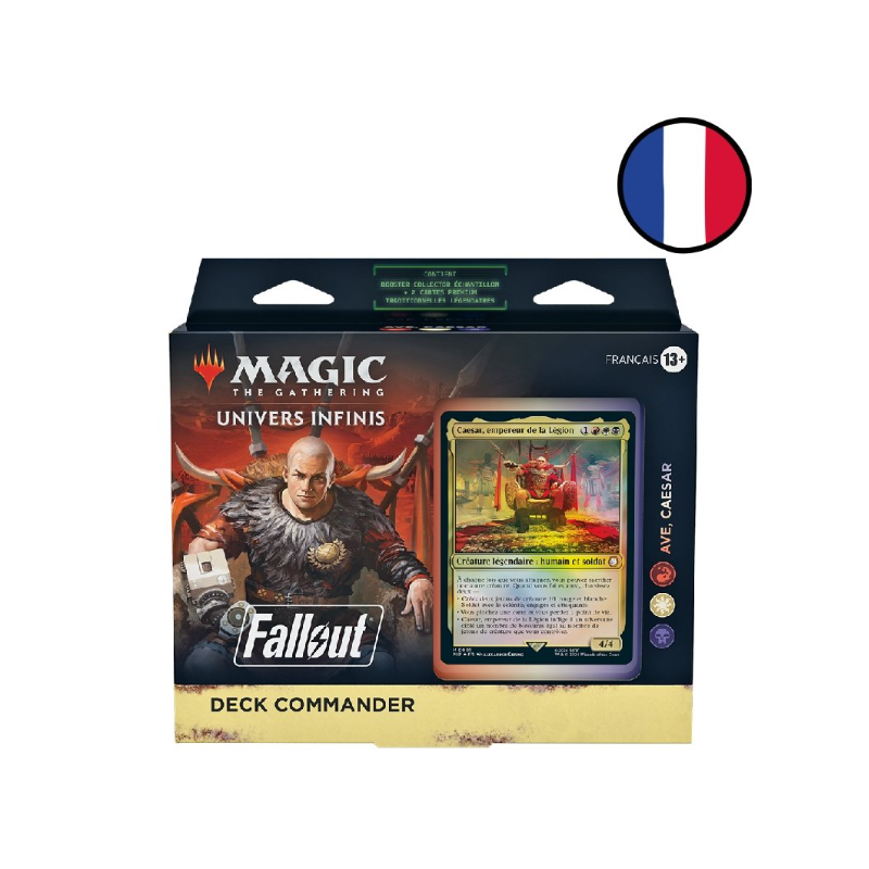 DECK COMMANDER UNIVERS INFINIS : FALLOUT AVÉ, CAESAR - MAGIC FR DECK COMMANDER UNIVERS INFINIS : FALLOUT AVÉ, CAESAR - MAGIC FR