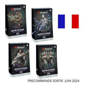 LOT DES 4 DECKS COMMANDER MODERN HORIZON3 - FRANCAIS