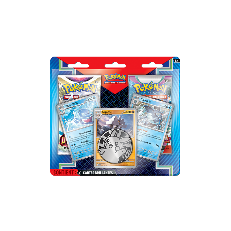 2 BOOSTER PACK POKEMON + PIECE + 3 CARTES BRILLANTE 2 BOOSTER PACK POKEMON + PIECE + 3 CARTES BRILLANTE