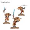 image des figurines BLOOD ANGELS: GARDE SANGUINIENNEsur leur socle sur fond blanc