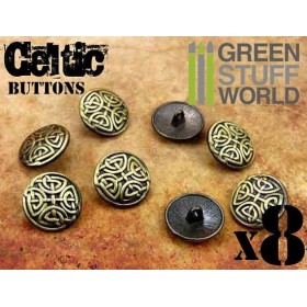 8x Boutons NOEUDS CELTIQUES...