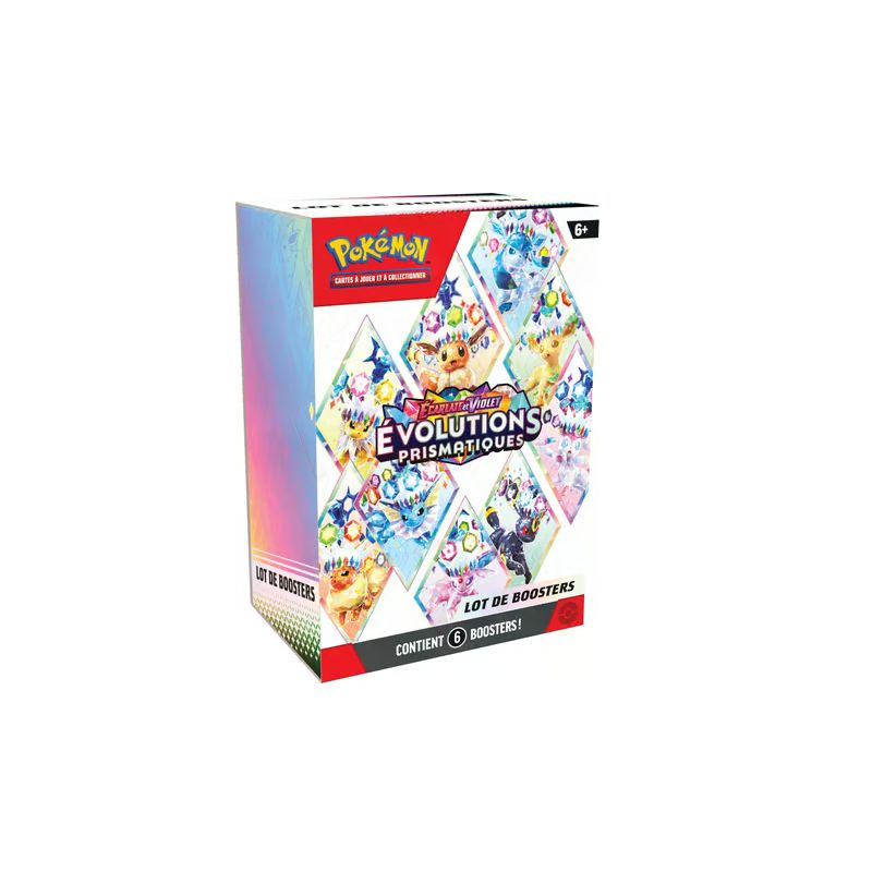 Pokémon JCC - Écarlate et Violet - Lot de boosters EV 8.5 Évolutions Prismatiques - FR Pokémon JCC - Écarlate et Violet - Lot de boosters EV 8.5 Évolutions Prismatiques - FR