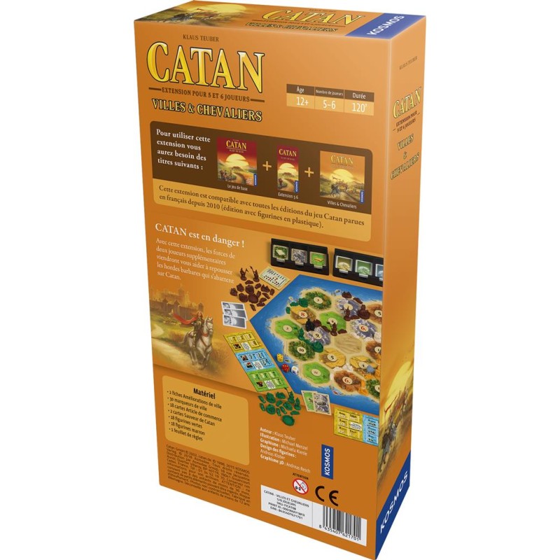 CATAN : VILLES ET CHEVALIERS 5/6 JOUEURS (EXT) CATAN : VILLES ET CHEVALIERS 5/6 JOUEURS (EXT)