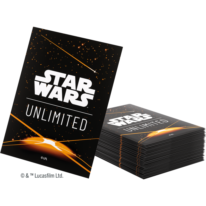 STAR WARS: UNLIMITED ART SLEEVES - CARD BACK ORANGE ACC. STAR WARS: UNLIMITED ART SLEEVES - CARD BACK ORANGE ACC.