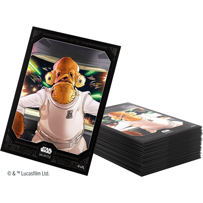 STAR WARS: UNLIMITED ART SLEEVES - ADMIRAL ACKBAR ACC. STAR WARS: UNLIMITED ART SLEEVES - ADMIRAL ACKBAR ACC.