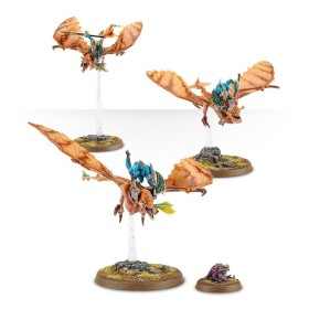 Boîte des Chevaucheurs d'entérodactyles -pour Warhammer Age of Sigmar. Kit plastique 3 figurines à assembler et peindre.