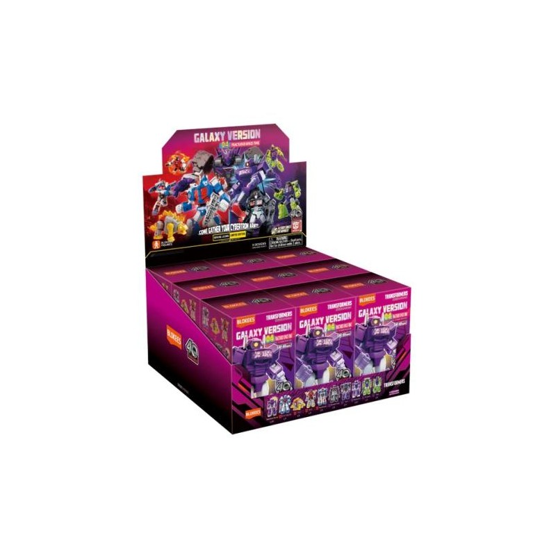 TRANSFORMERS - Galaxy Version 04 - Model Kit Blokees Display 9 pc TRANSFORMERS - Galaxy Version 04 - Model Kit Blokees Display 9 pc