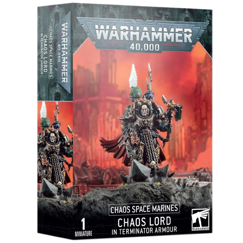 CHAOS SPACE MARINES CHAOS LORD IN TERMINATOR ARMOUR CHAOS SPACE MARINES CHAOS LORD IN TERMINATOR ARMOUR