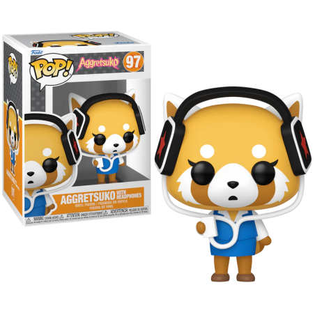 AGGRETSUKO - POP Sanrio NÂ° 97 - Aggretsuko Avec Ecouteurs
