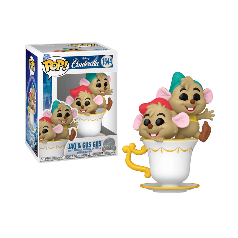 CENDRILLON 75EME ANNIVERSAIRE - POP Disney N° 1544 - Jac et Gus CENDRILLON 75EME ANNIVERSAIRE - POP Disney N° 1544 - Jac et Gus
