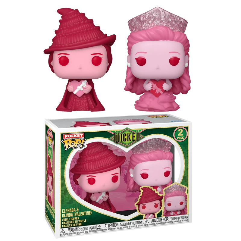VALENTINES - Pocket Pop 2 Pack - Elphaba & Glinda VALENTINES - Pocket Pop 2 Pack - Elphaba & Glinda