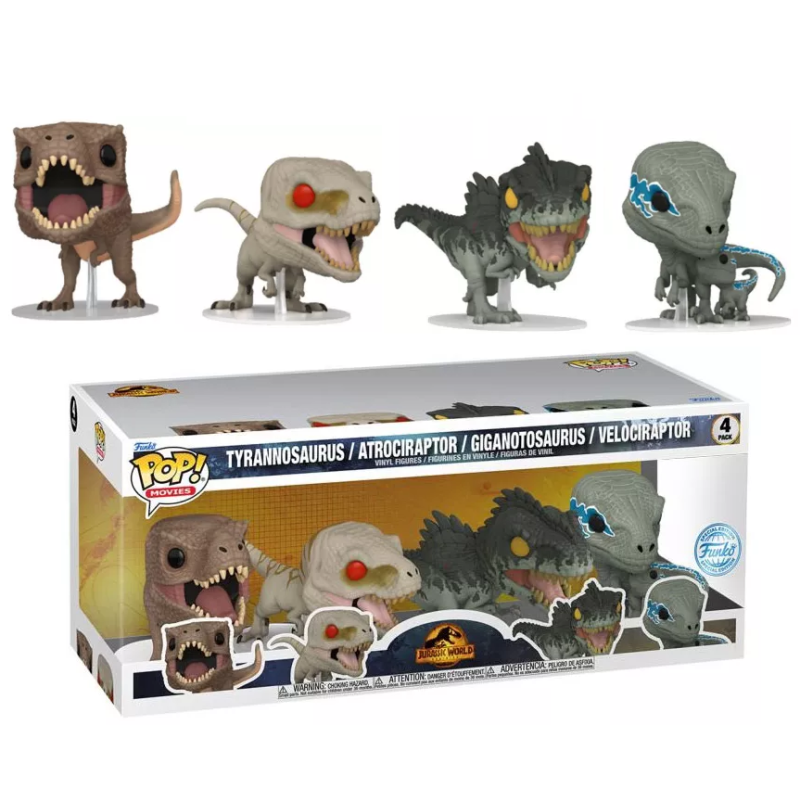 JURASSIC WORLD 3 - POP - 4pk Special Edition JURASSIC WORLD 3 - POP - 4pk Special Edition