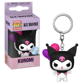 HELLO KITTY - Pocket Pop Keychains - Kuromi (avec Ballon)