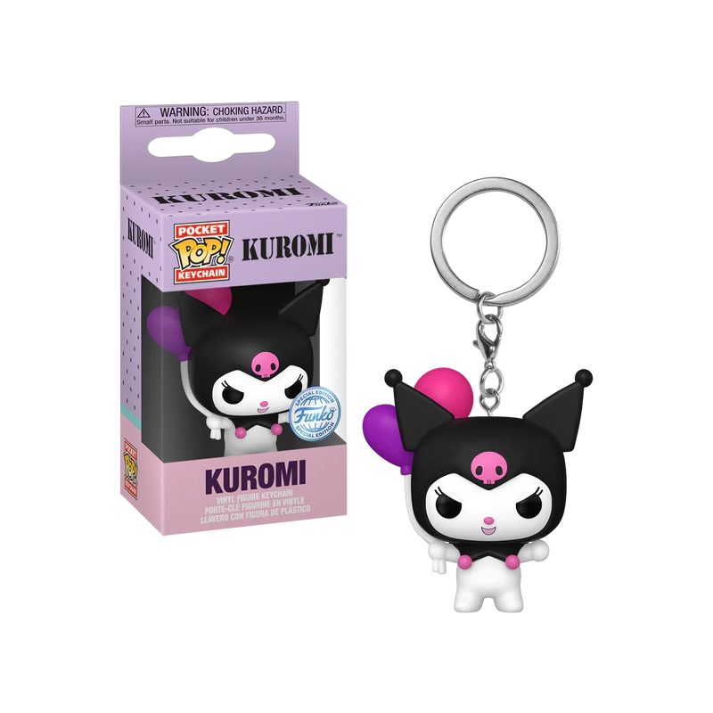 HELLO KITTY - Pocket Pop Keychains - Kuromi (avec Ballon) HELLO KITTY - Pocket Pop Keychains - Kuromi (avec Ballon)