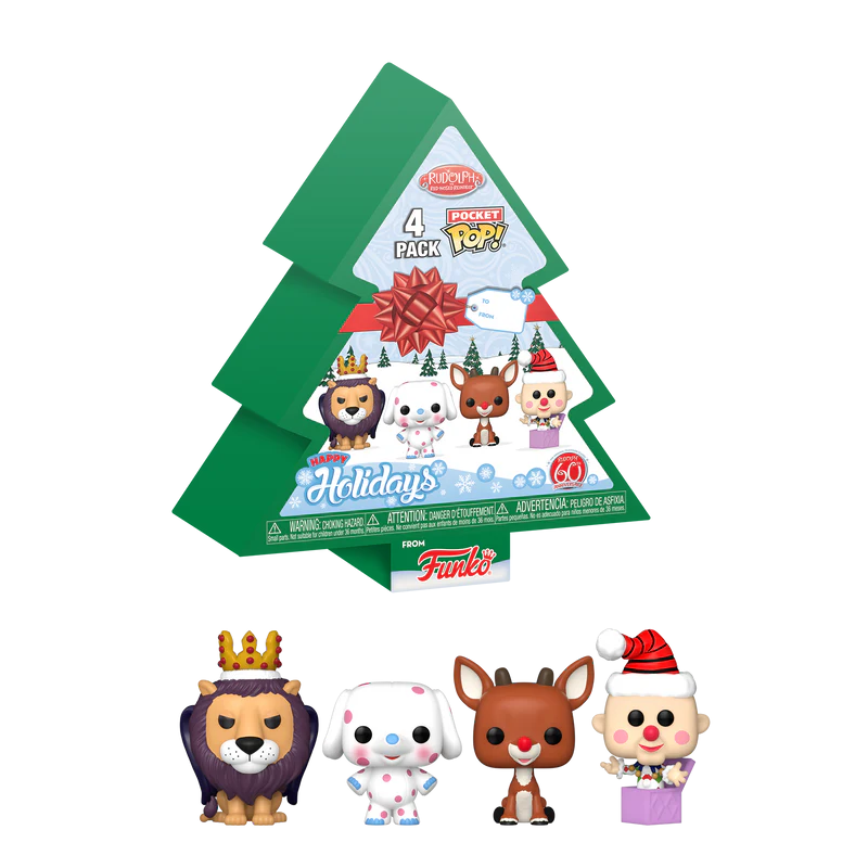 RUDOLPH - Pocket Pop 4 Pack - Tree Holiday RUDOLPH - Pocket Pop 4 Pack - Tree Holiday