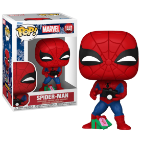 HOLIDAY '24 - POP Marvel NÂ° 1441 - Spider-Man avec cadeau ouvert