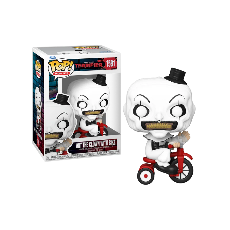 TERRIFIER - POP Movies N° 1591 - Art the Clown avec Vélo TERRIFIER - POP Movies N° 1591 - Art the Clown avec Vélo
