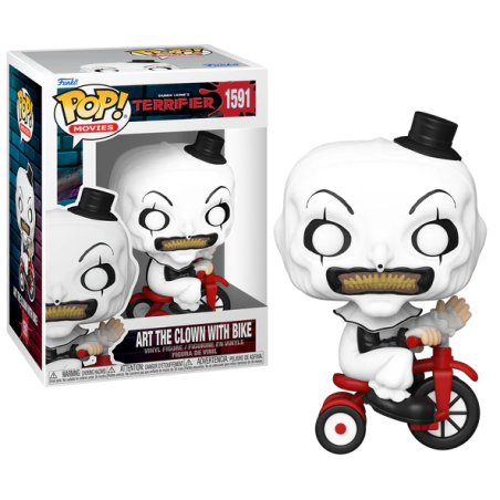 TERRIFIER - POP Movies NÂ° 1591 - Art the Clown avec VÃƒÂ©lo