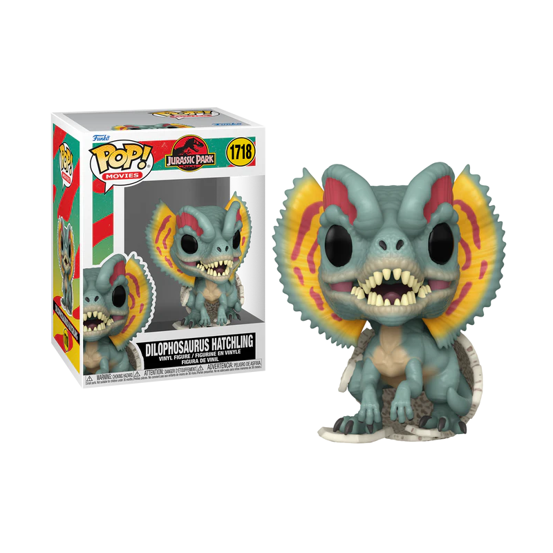 JURASSIC PARK HATCHLING - POP Movies N° 1718 - Dilophosaurus JURASSIC PARK HATCHLING - POP Movies N° 1718 - Dilophosaurus