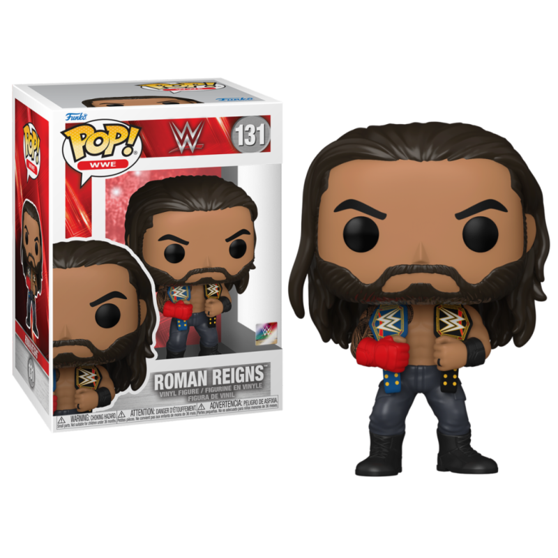 WWE - POP N° 131 - Roman Reigns avec Ceintures WWE - POP N° 131 - Roman Reigns avec Ceintures