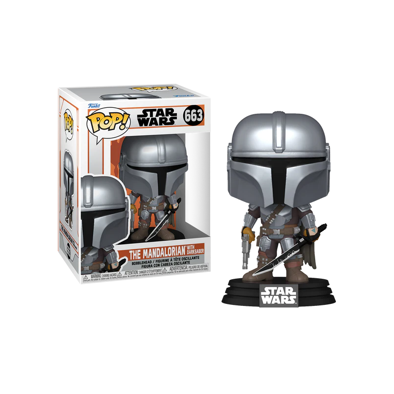 THE MANDALORIAN - POP N° 663 - The Mandalorian avec Darksaber THE MANDALORIAN - POP N° 663 - The Mandalorian avec Darksaber