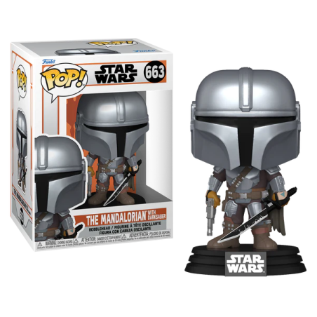 THE MANDALORIAN - POP NÂ° 663 - The Mandalorian avec Darksaber