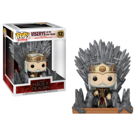HOUSE OF THE DRAGONS - POP Deluxe NÂ° 12 - Viserys sur le Throne de Fer