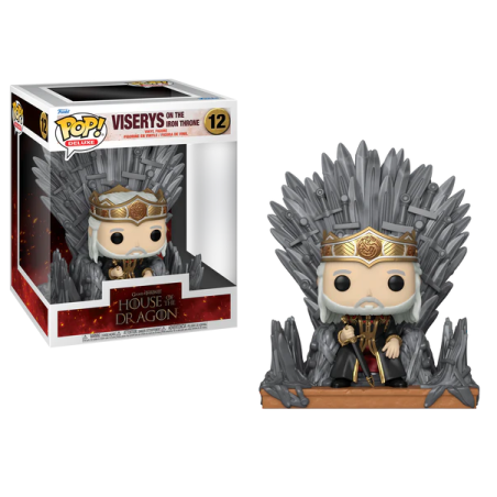 HOUSE OF THE DRAGONS - POP Deluxe NÂ° 12 - Viserys sur le Throne de Fer