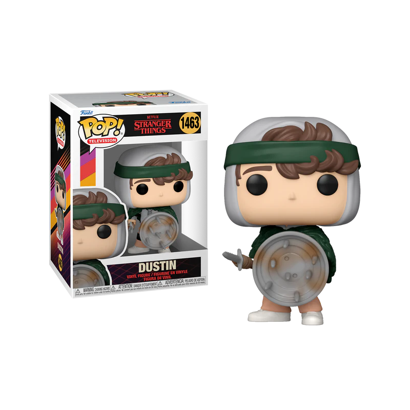 STRANGER THINGS S4 - POP TV N° 1463 - Chasseur Dustin avec Bouclier STRANGER THINGS S4 - POP TV N° 1463 - Chasseur Dustin avec Bouclier