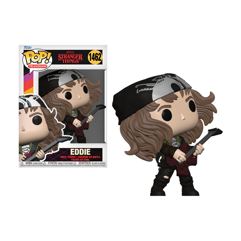 STRANGER THINGS S4 - POP TV N° 1462 - Chasseur Eddie avec Guitare STRANGER THINGS S4 - POP TV N° 1462 - Chasseur Eddie avec Guitare