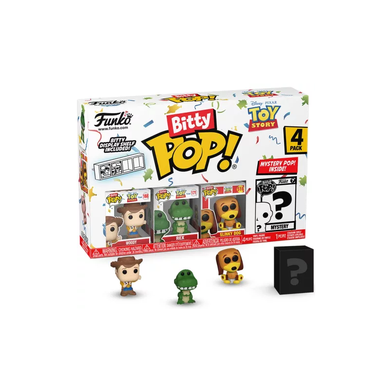 TOY STORY - Bitty Pop 4 Pack 2.5cm - Woody TOY STORY - Bitty Pop 4 Pack 2.5cm - Woody
