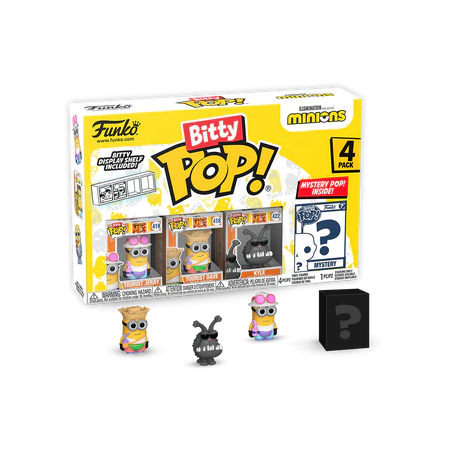 MINIONS - Bitty Pop 4 Pack 2.5cm - Jeune Gru