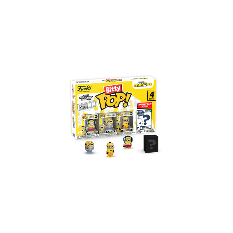 MINIONS - Bitty Pop 4 Pack 2.5cm - Roller Skating Stuart MINIONS - Bitty Pop 4 Pack 2.5cm - Roller Skating Stuart