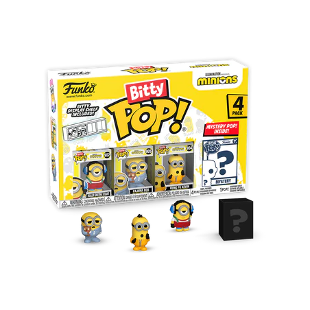 MINIONS - Bitty Pop 4 Pack 2.5cm - Roller Skating Stuart